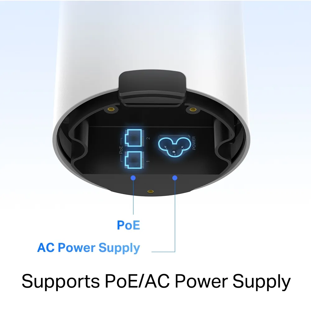 TP-Link Deco X50-Outdoor PoE and AC power supply options