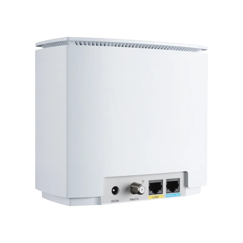 ASUS ZenWiFi AX Hybrid XC5 rear port and power layout