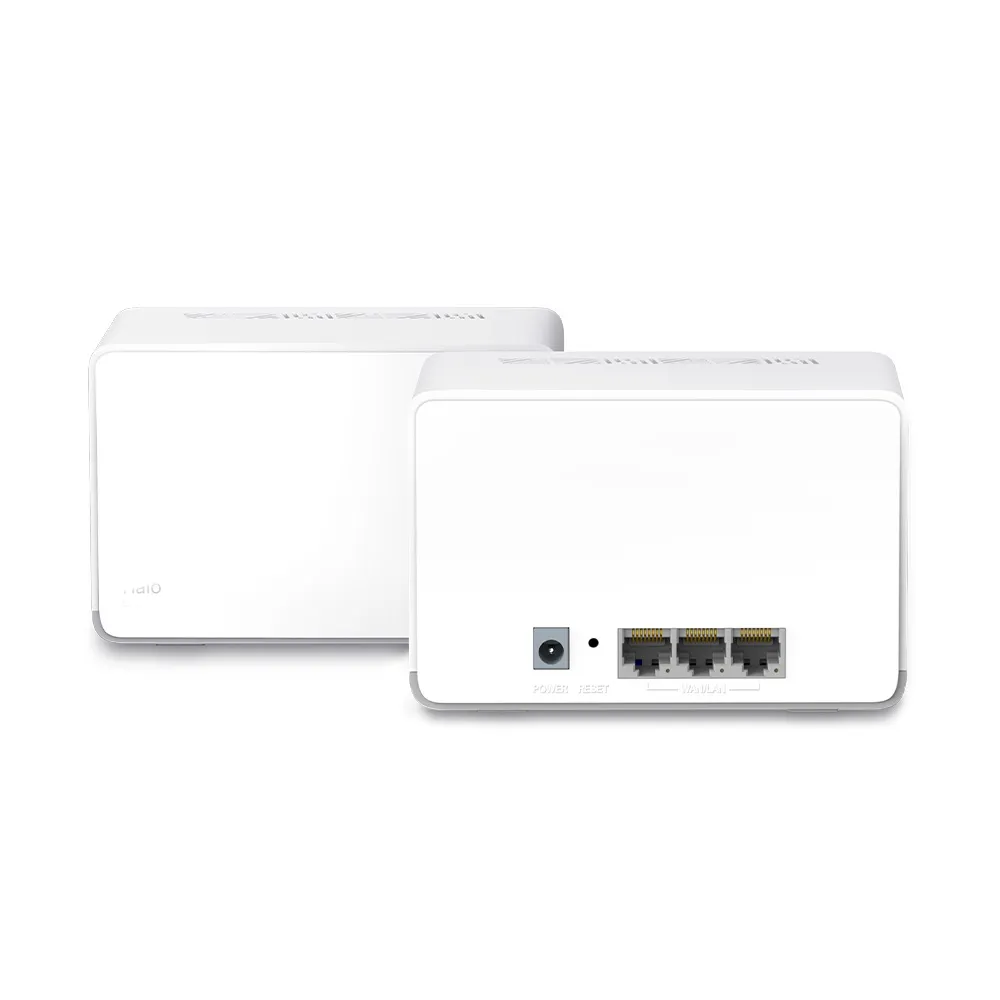 Two H70X units, with three rear Ethernet ports, reset and power visible on one