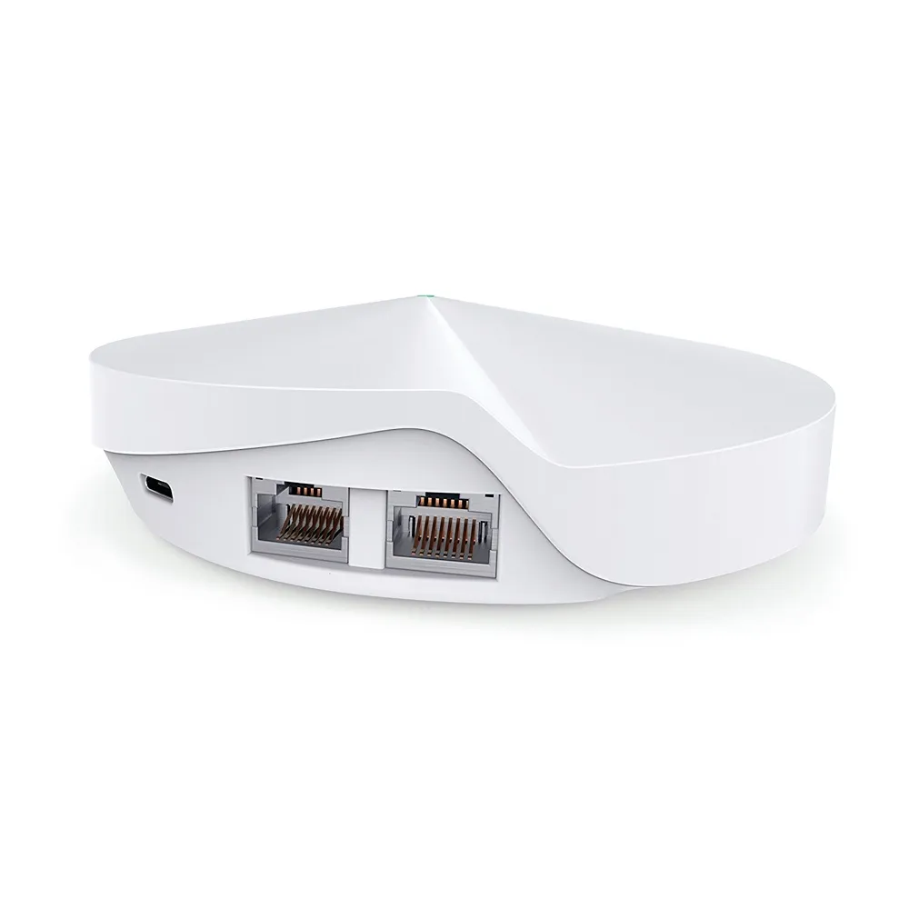 TP-Link Deco P7 rear ports showing dual gigabit Ethernet interfaces