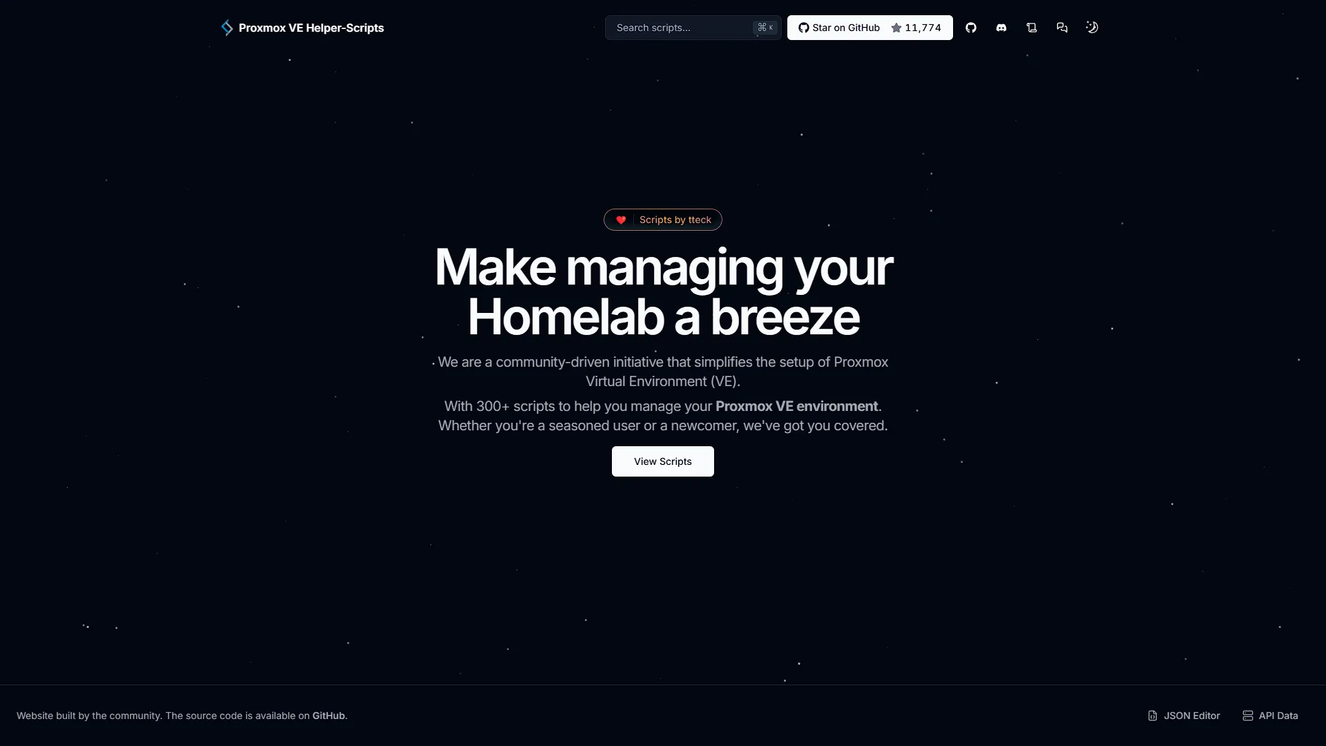 Helper Scripts - Homepage