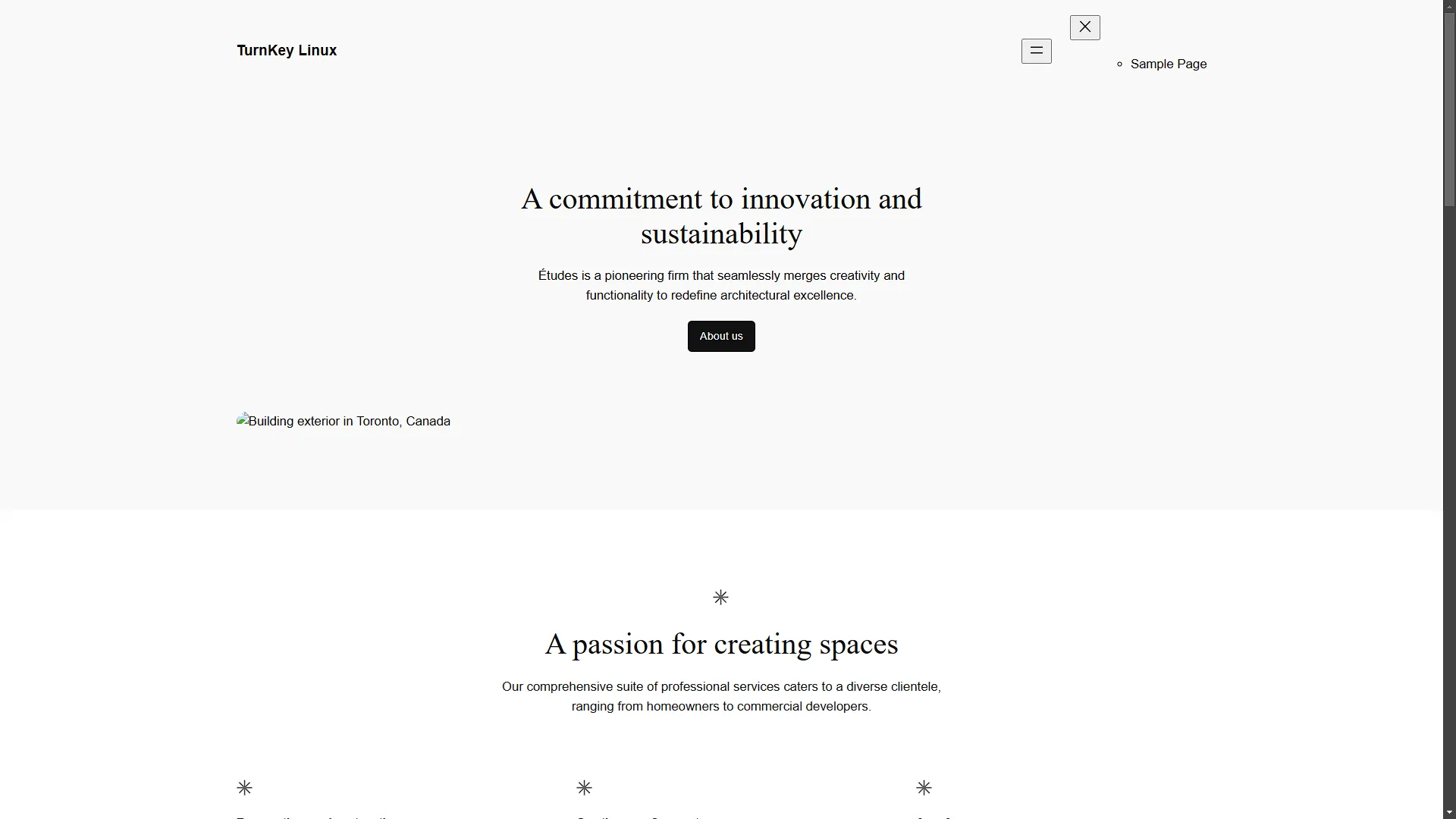 Turnkey Wordpress - Your first site