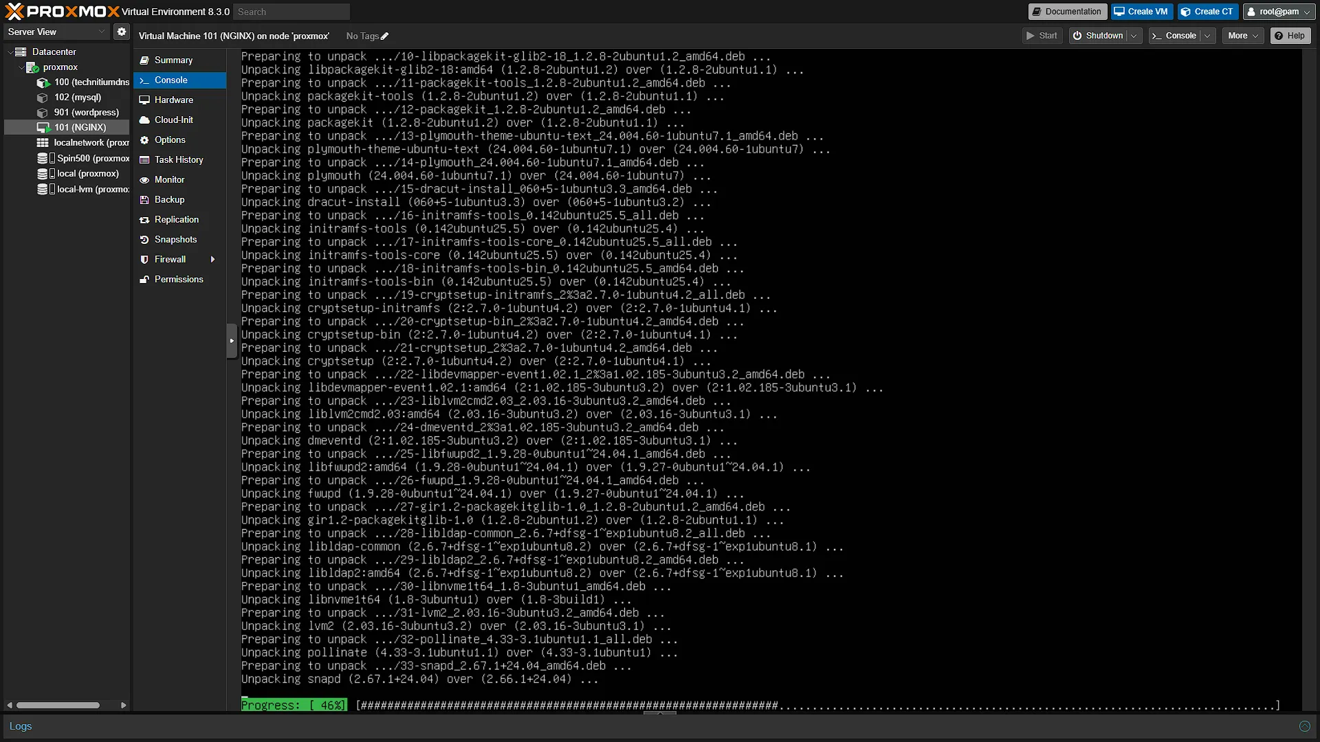 VM Update - 5 - Upgrading