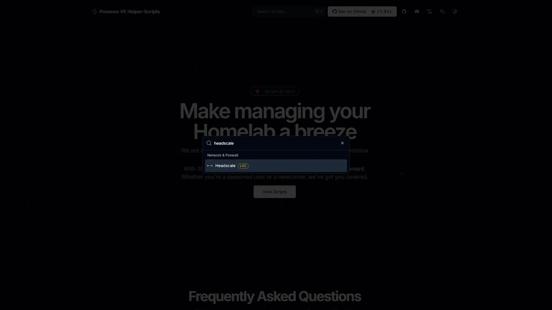 Helper Scripts - 1 Search for Headscale