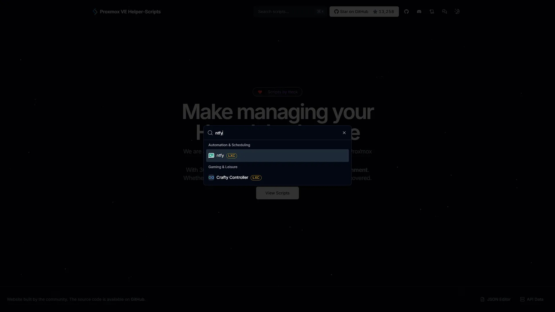 Helper Scripts - Search ntfy
