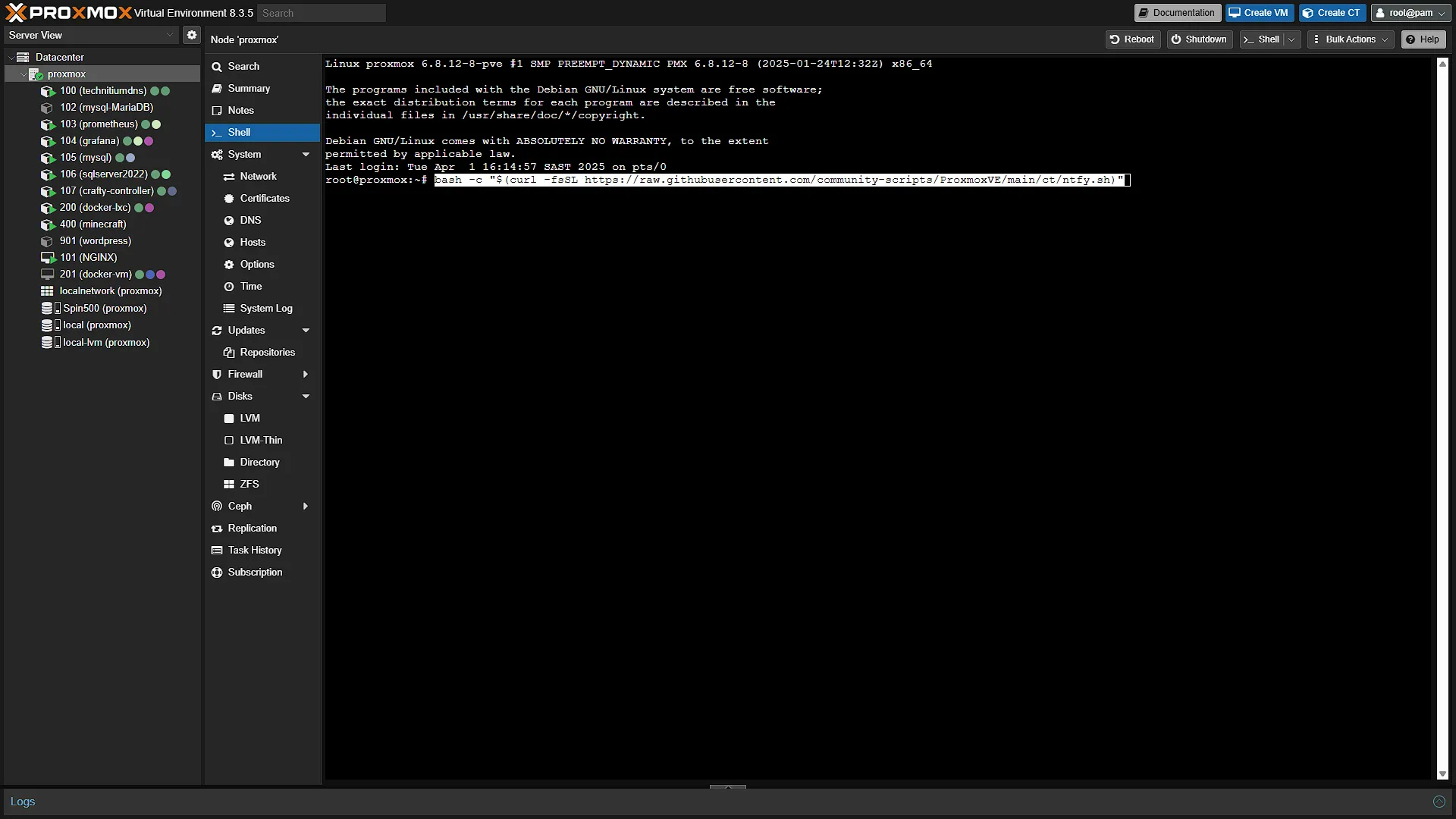 Install ntfy - 1 - Command