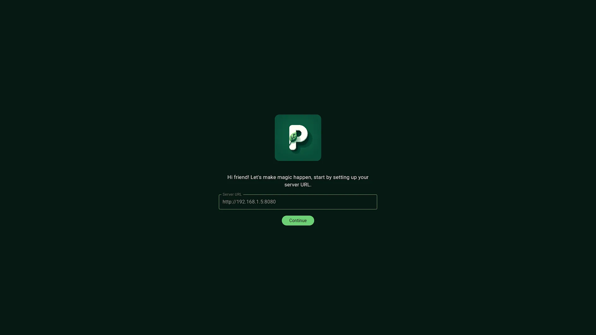 Plant-it - 1 - Server selection