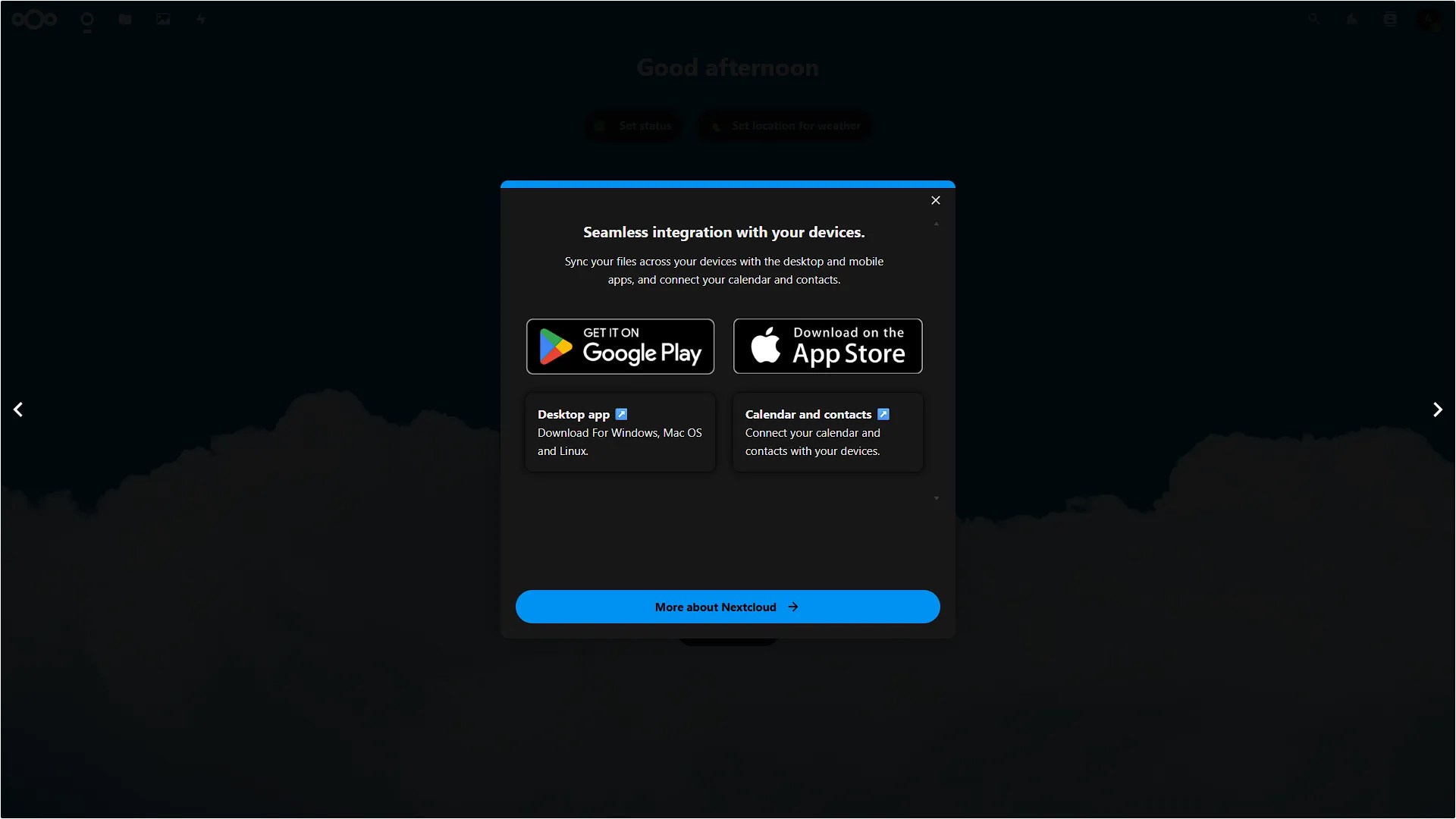 Access Nextcloud - 3 - Apps