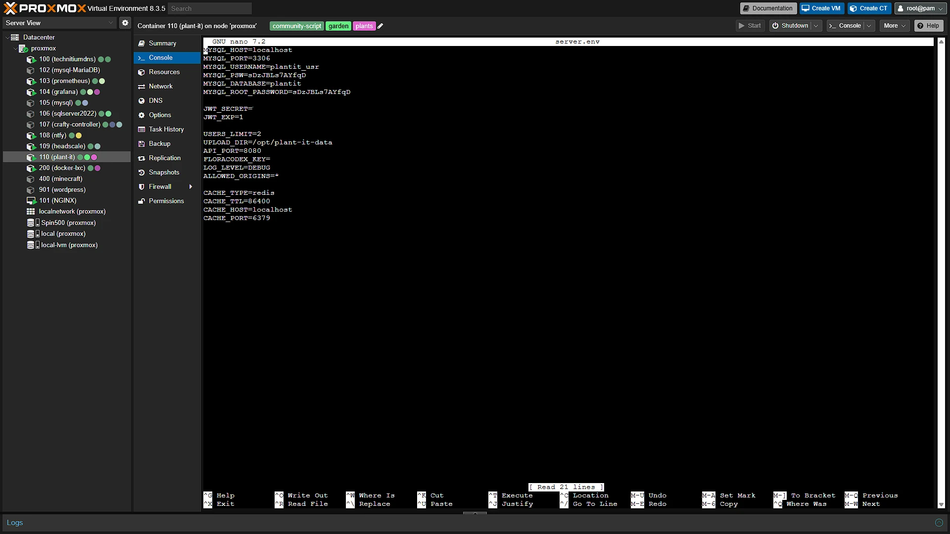 LXC Config - 2 - config file