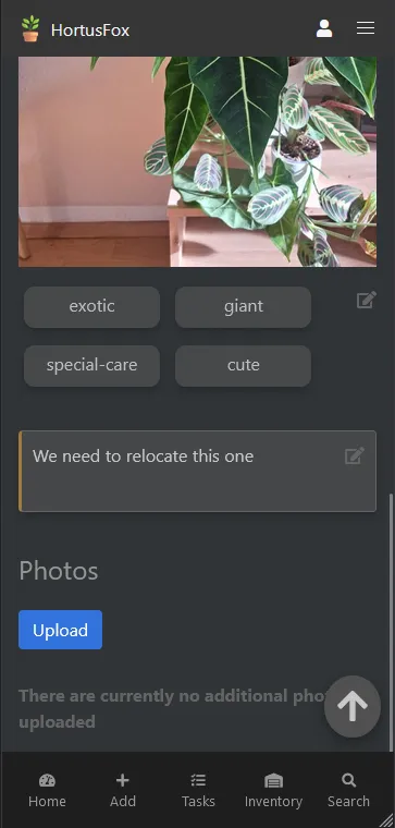 HortusFox Screenshot - Plant 3