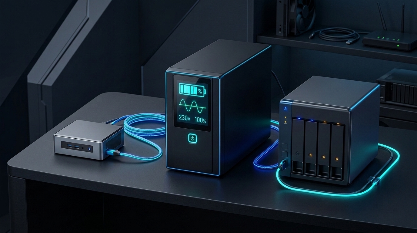 UPS and Graceful Shutdown Explained: Protecting Your Homelab, Proxmox and NAS from Power Cuts