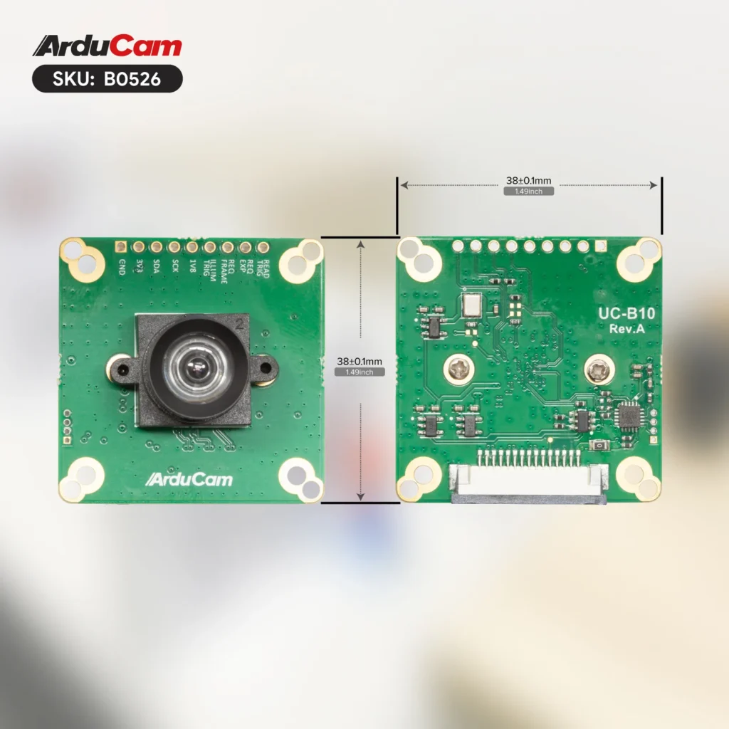 ArduCam PiVariety 2.2MP Mira220 - Front and Rear